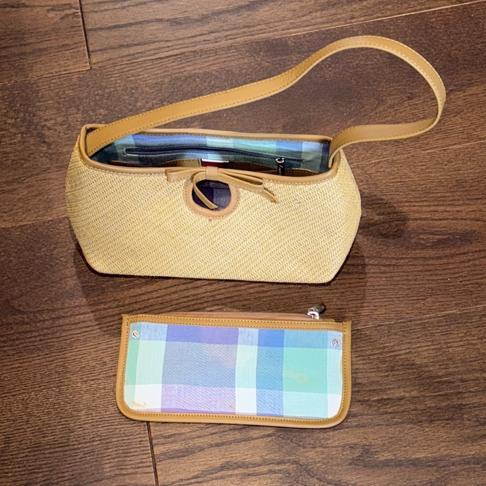 Cole Haan Tan Woven Shoulder Bag - Picture 6 of 8